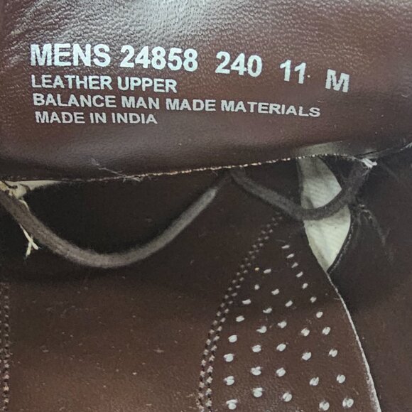 Stacy Adams Prescott Dress Shoes mens 11M Brown leather  cap toe oxford 24858 main image 12
